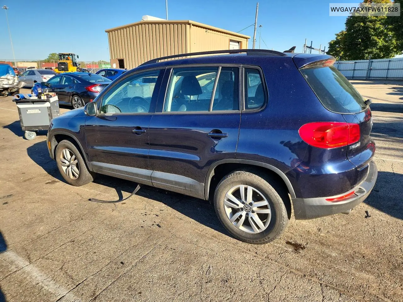 2015 VOLKSWAGEN TIGUAN VIN WVGAV7AX1FW611828 — фото 2