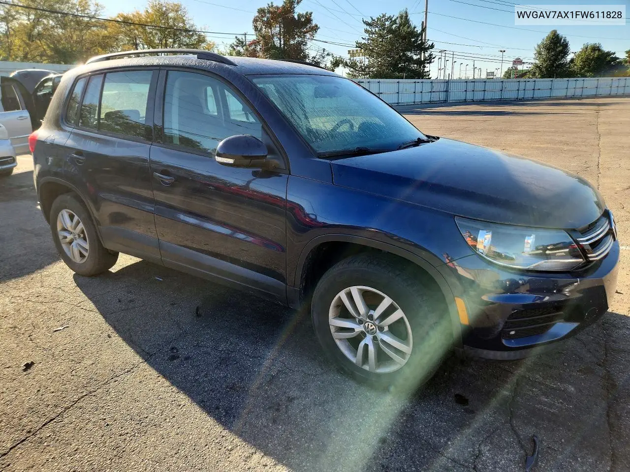 2015 VOLKSWAGEN TIGUAN VIN WVGAV7AX1FW611828 — фото 4