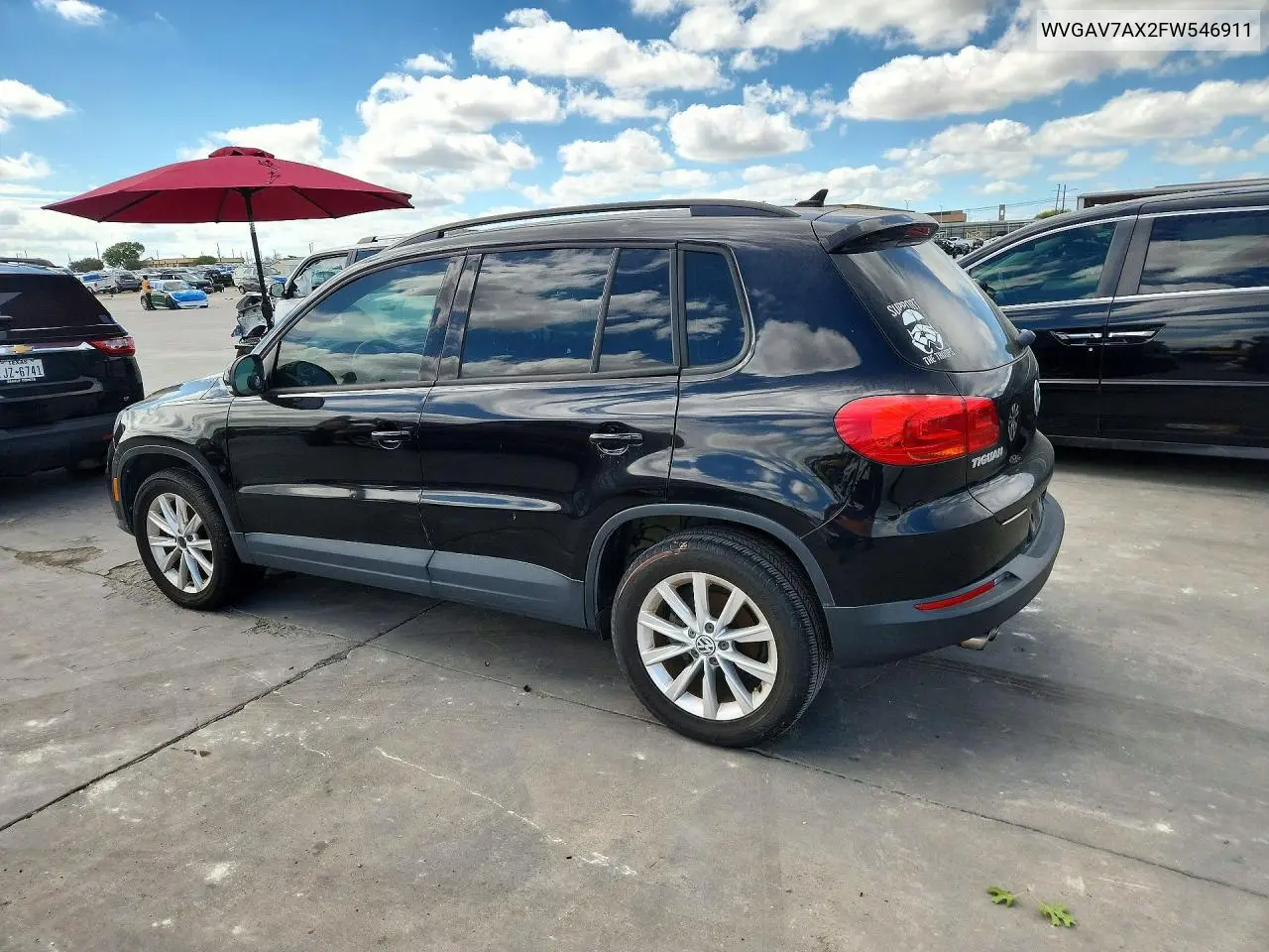 2015 VOLKSWAGEN TIGUAN VIN WVGAV7AX2FW546911 — фото 2