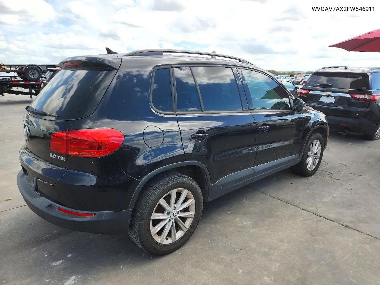 2015 VOLKSWAGEN TIGUAN VIN WVGAV7AX2FW546911 — фото 3