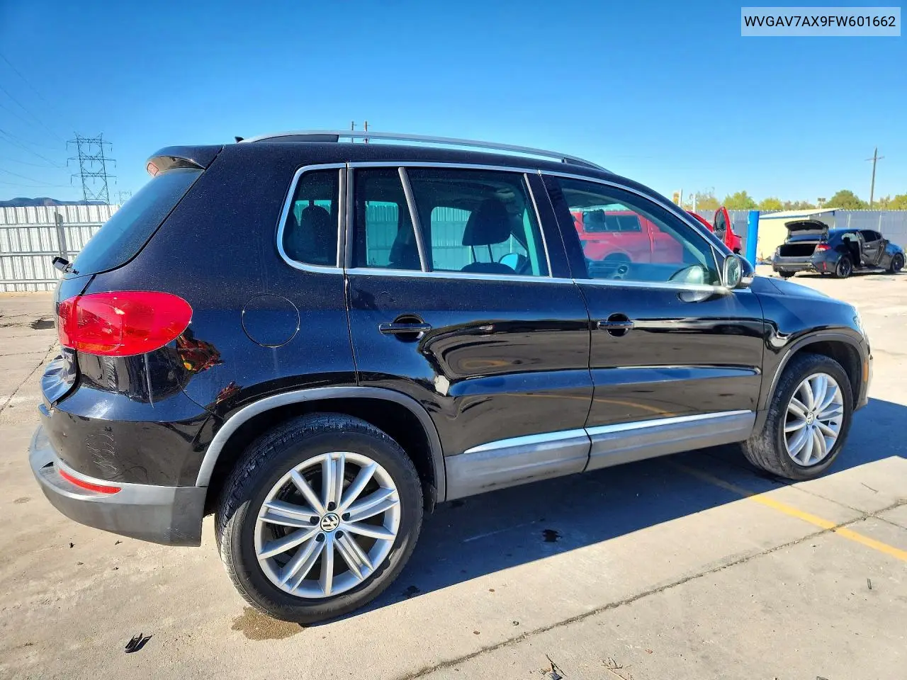2015 VOLKSWAGEN TIGUAN VIN WVGAV7AX9FW601662 — фото 3