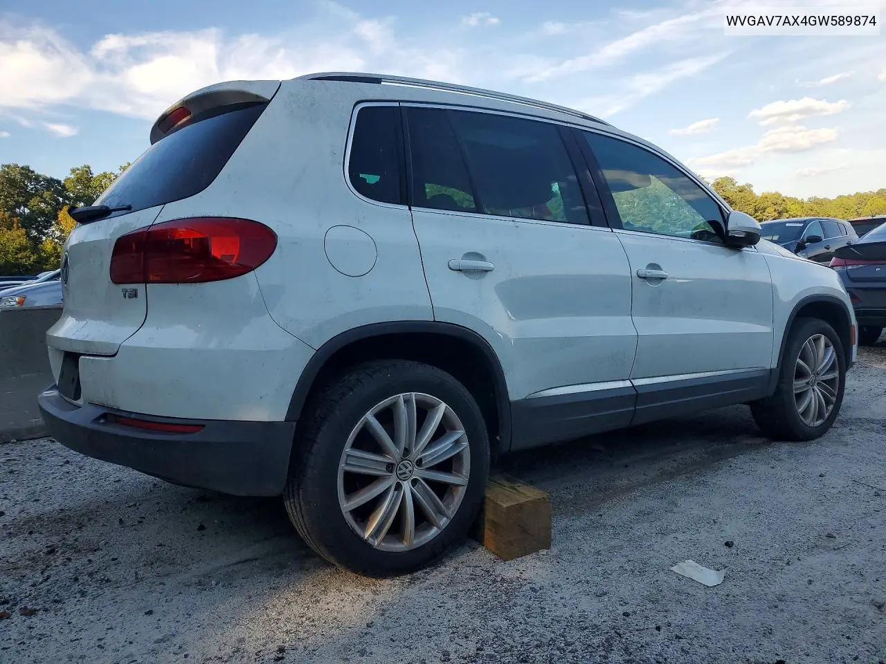 2016 VOLKSWAGEN TIGUAN VIN WVGAV7AX4GW589874 — фото 3