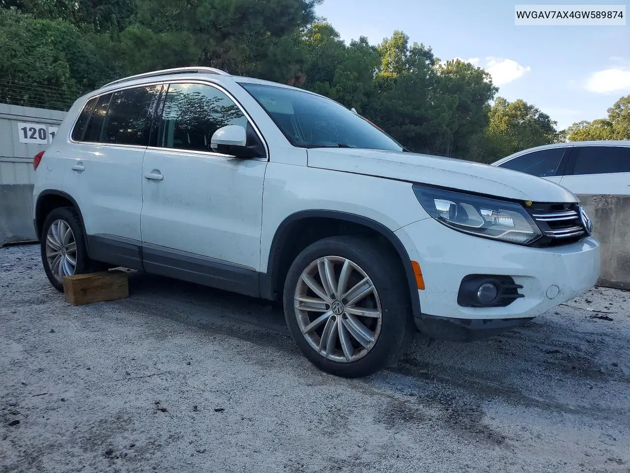2016 VOLKSWAGEN TIGUAN VIN WVGAV7AX4GW589874 — фото 4
