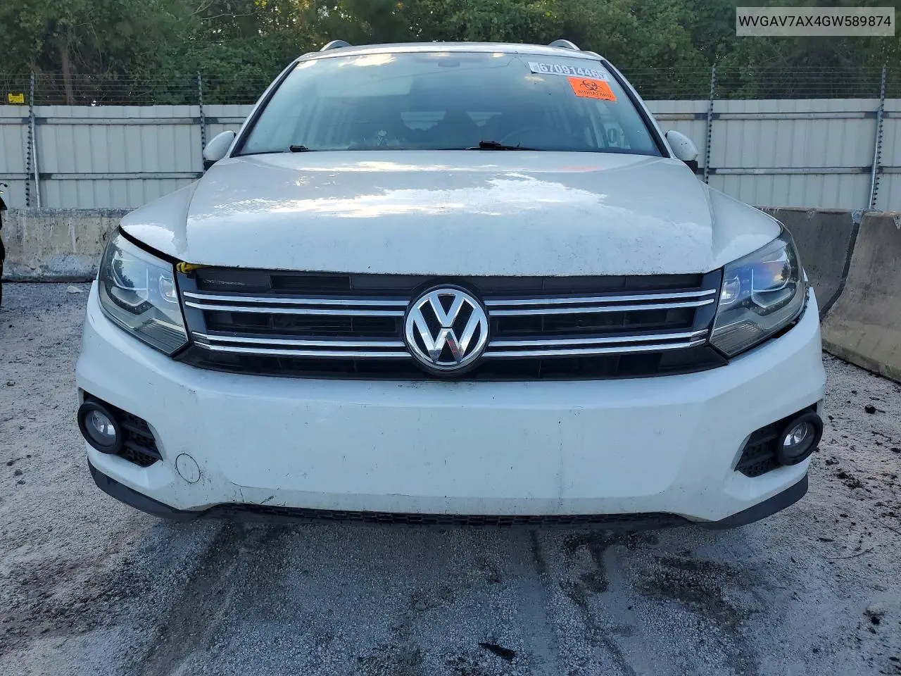 2016 VOLKSWAGEN TIGUAN VIN WVGAV7AX4GW589874 — фото 5