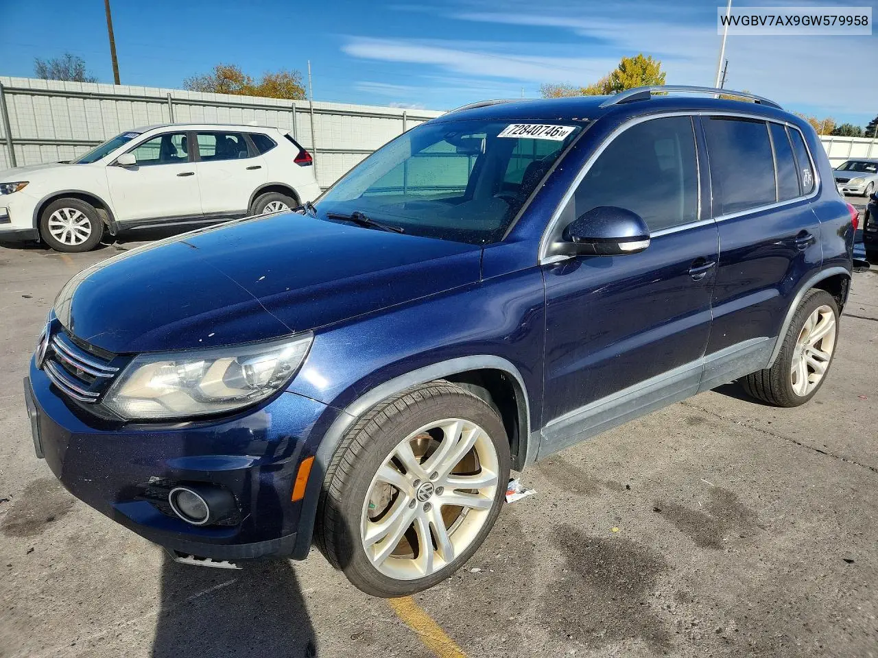 VOLKSWAGEN TIGUAN 2016, VIN WVGBV7AX9GW579958