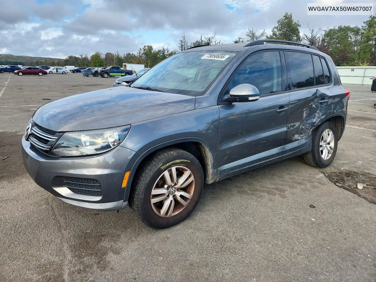 VOLKSWAGEN TIGUAN 2016, VIN WVGAV7AX5GW607007