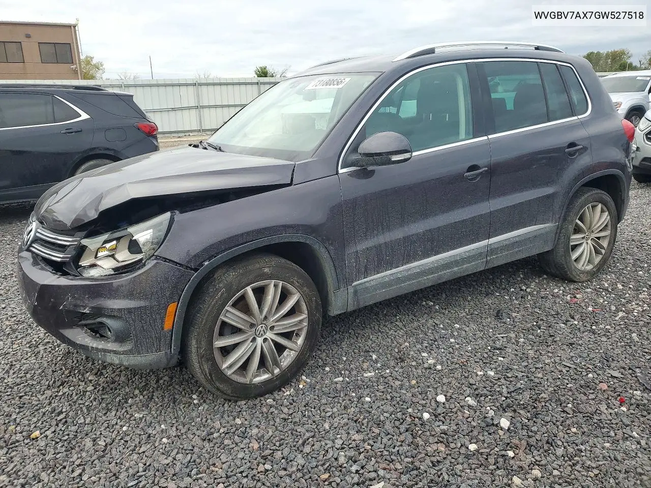 VOLKSWAGEN TIGUAN 2016, VIN WVGBV7AX7GW527518