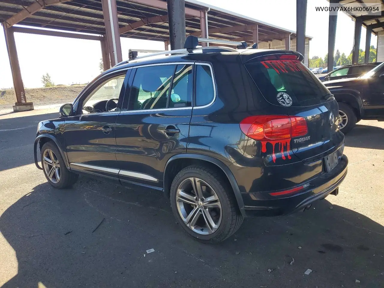 2017 VOLKSWAGEN TIGUAN VIN WVGUV7AX6HK006954 — фото 2