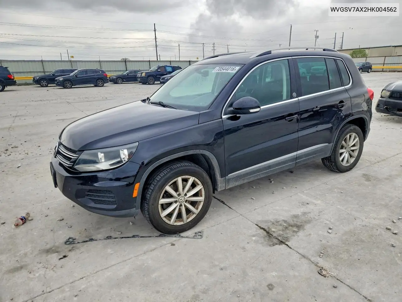 VOLKSWAGEN TIGUAN 2017, VIN WVGSV7AX2HK004562