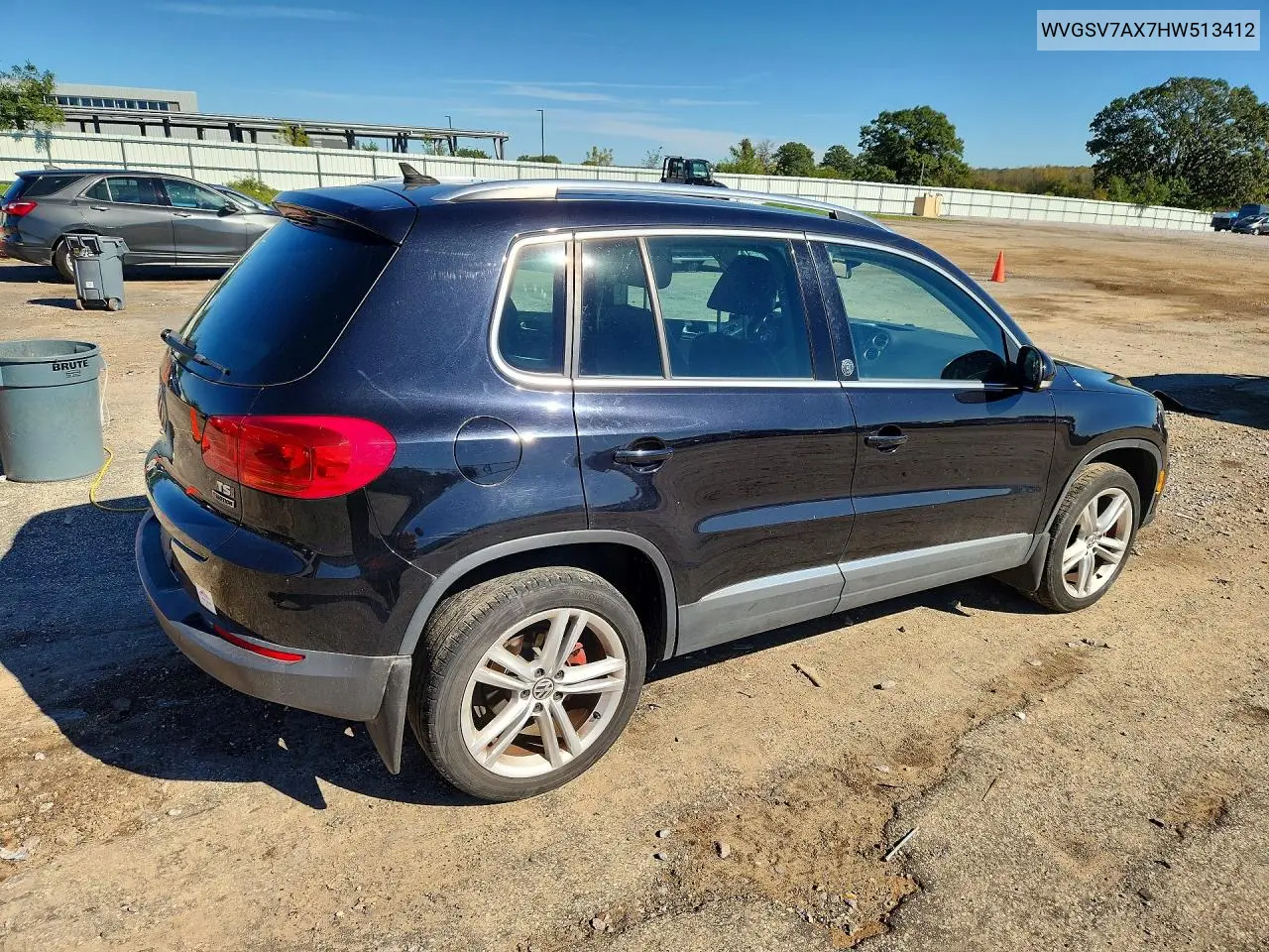 2017 VOLKSWAGEN TIGUAN VIN WVGSV7AX7HW513412 — фото 3