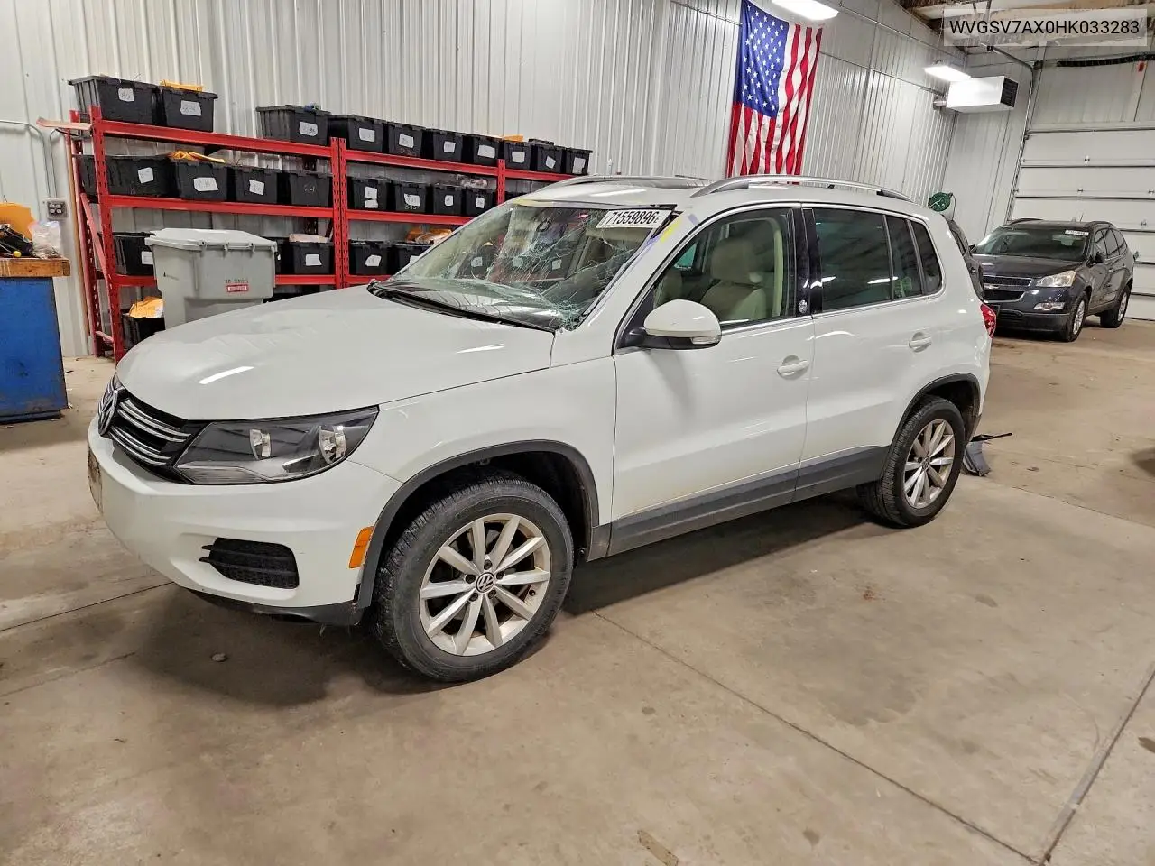 VOLKSWAGEN TIGUAN 2017, VIN WVGSV7AX0HK033283