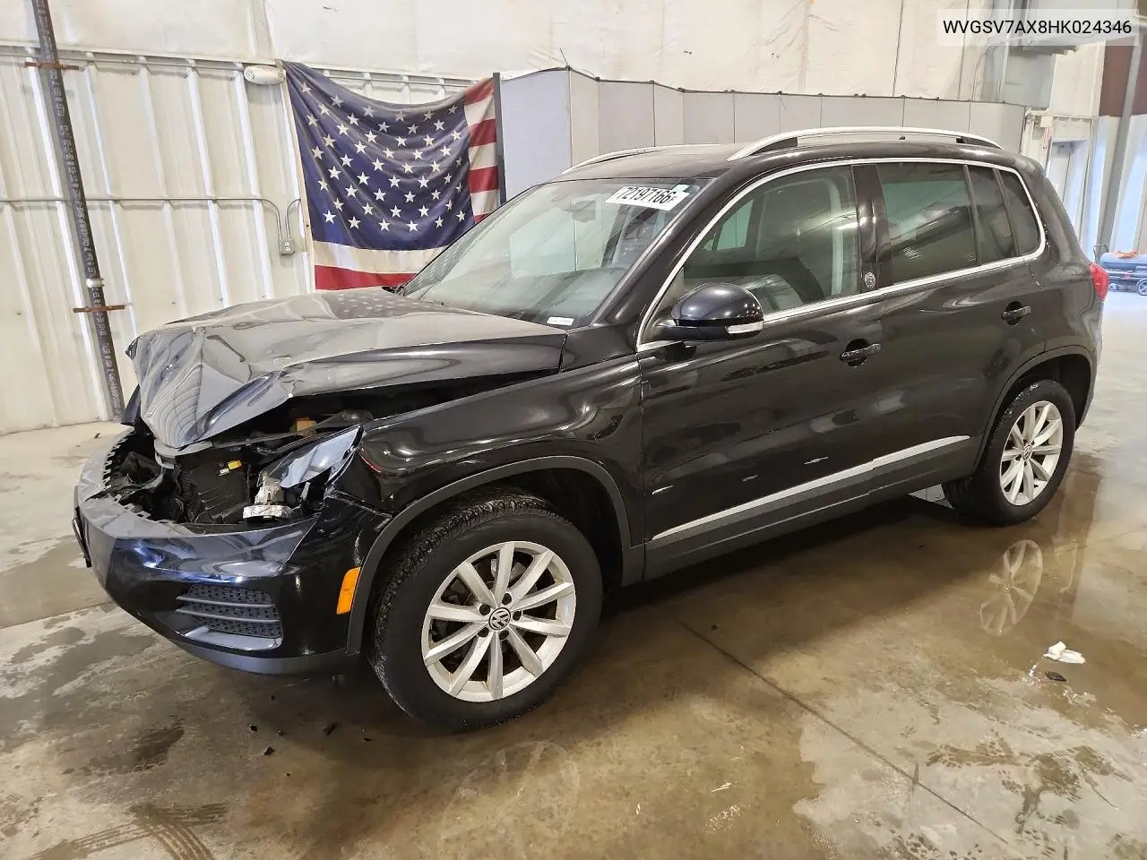 VOLKSWAGEN TIGUAN 2017, VIN WVGSV7AX8HK024346