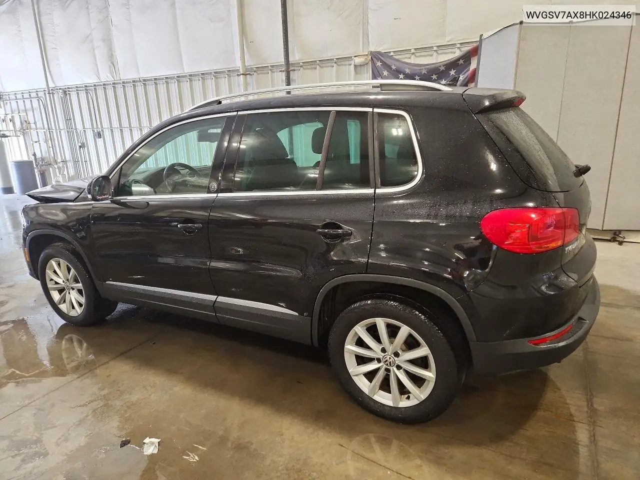 2017 VOLKSWAGEN TIGUAN VIN WVGSV7AX8HK024346 — фото 2