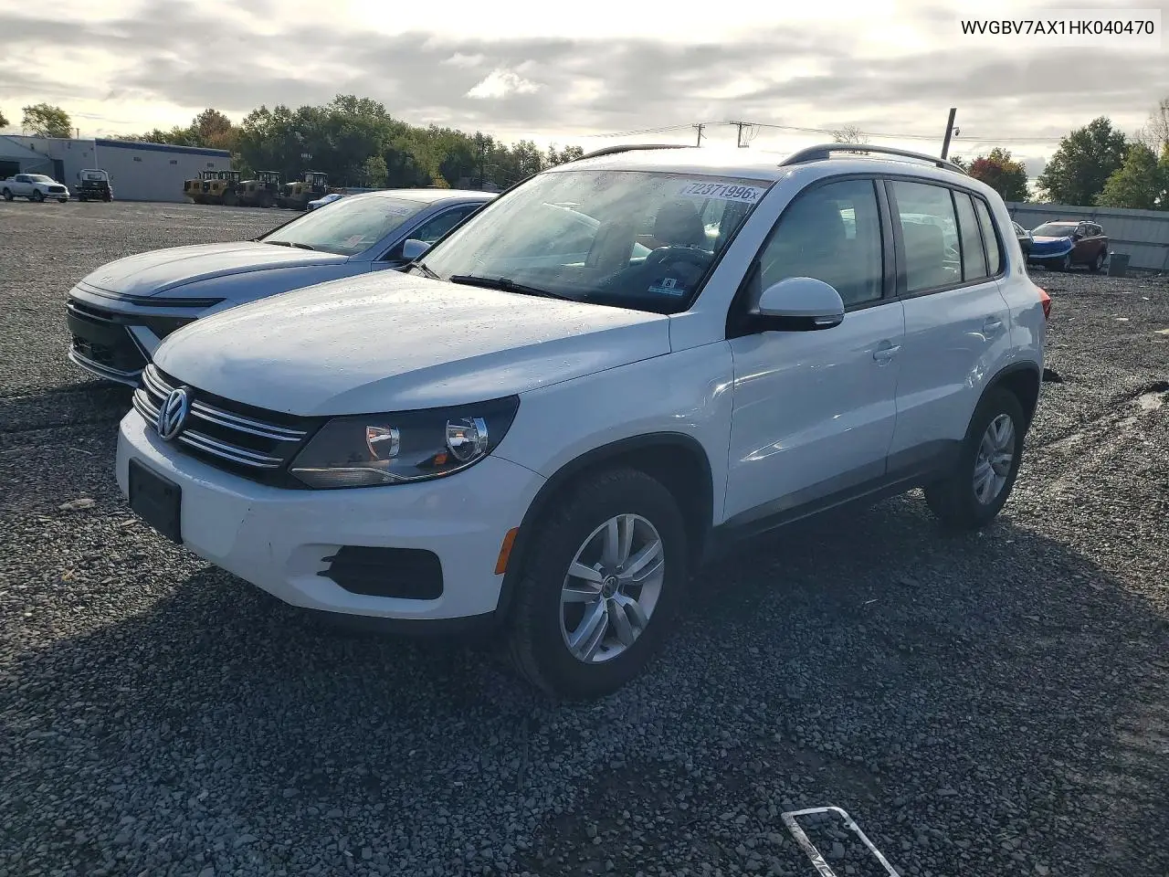 VOLKSWAGEN TIGUAN 2017, VIN WVGBV7AX1HK040470