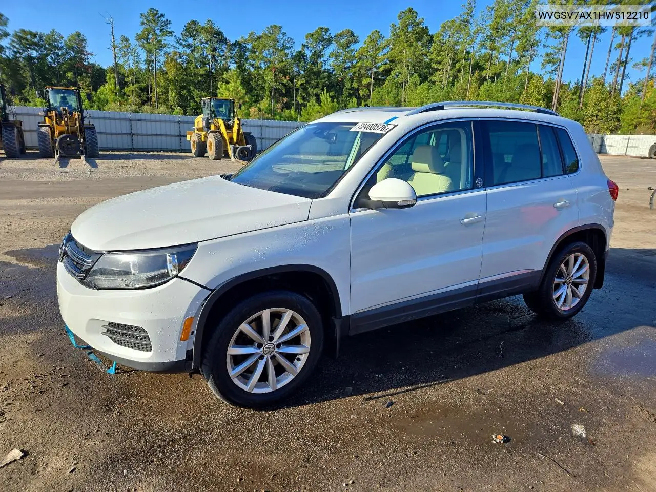 VOLKSWAGEN TIGUAN 2017, VIN WVGSV7AX1HW512210