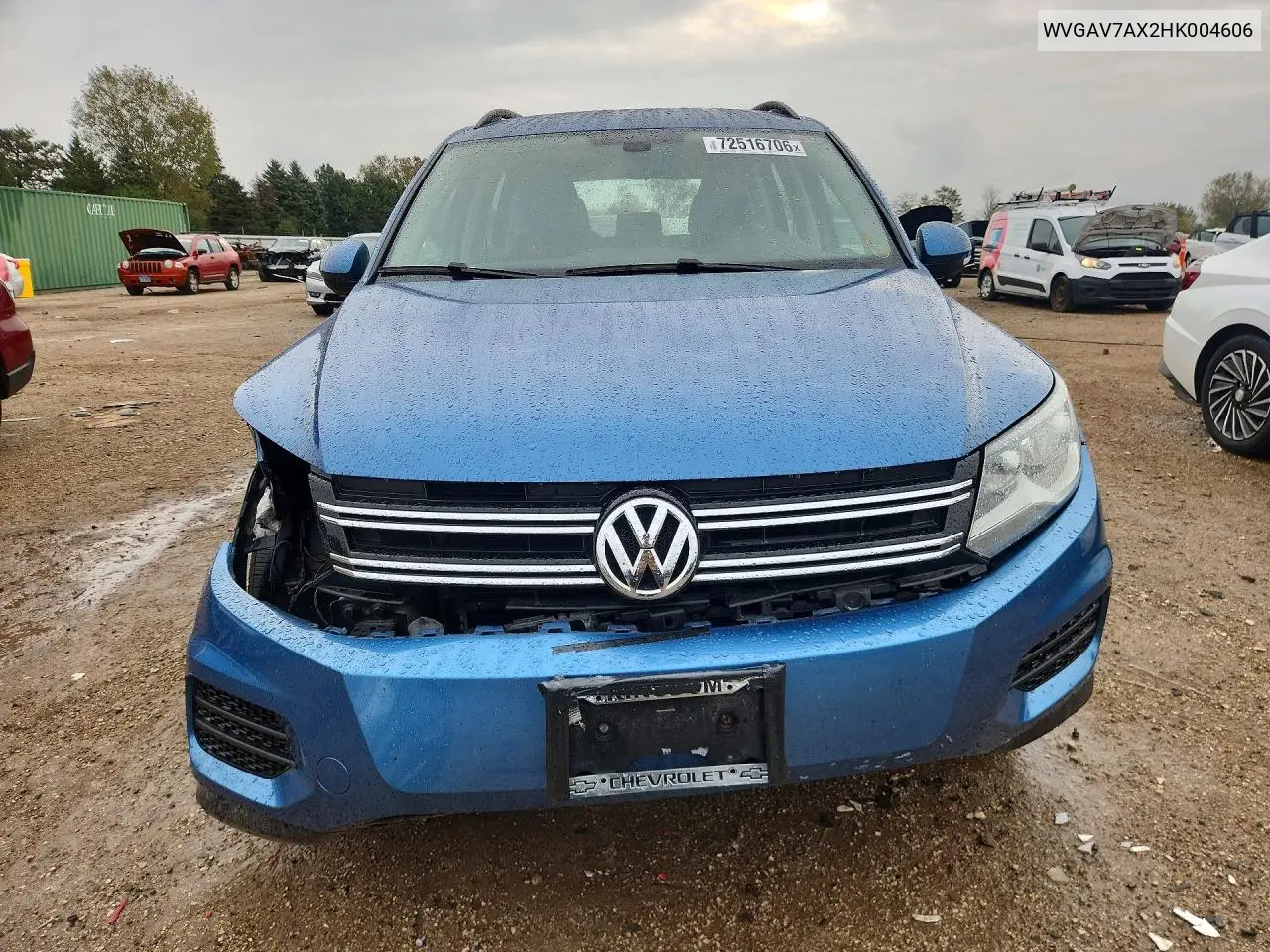 2017 VOLKSWAGEN TIGUAN VIN WVGAV7AX2HK004606 — фото 5