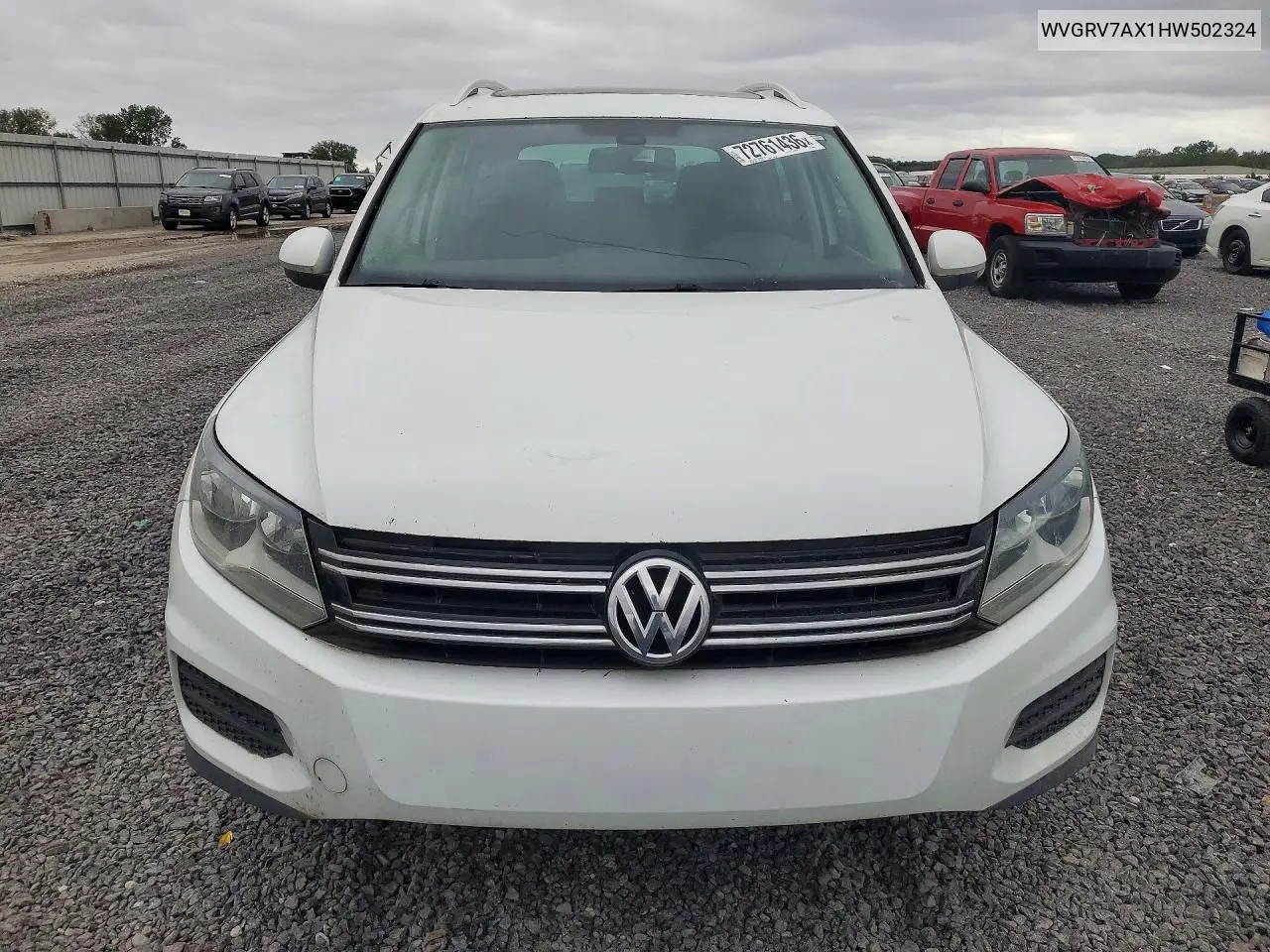 2017 VOLKSWAGEN TIGUAN VIN WVGRV7AX1HW502324 — фото 5