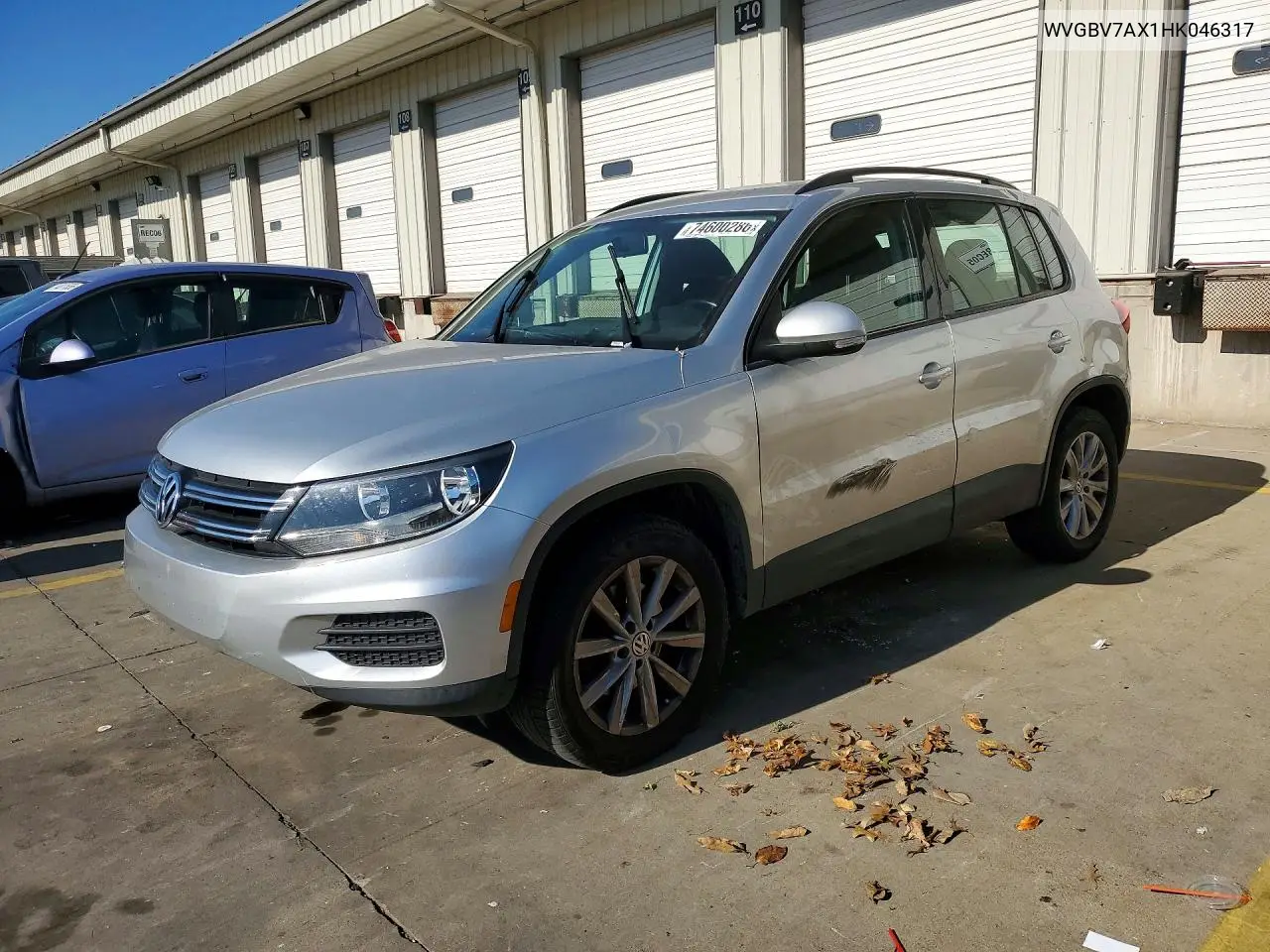 VOLKSWAGEN TIGUAN 2017, VIN WVGBV7AX1HK046317