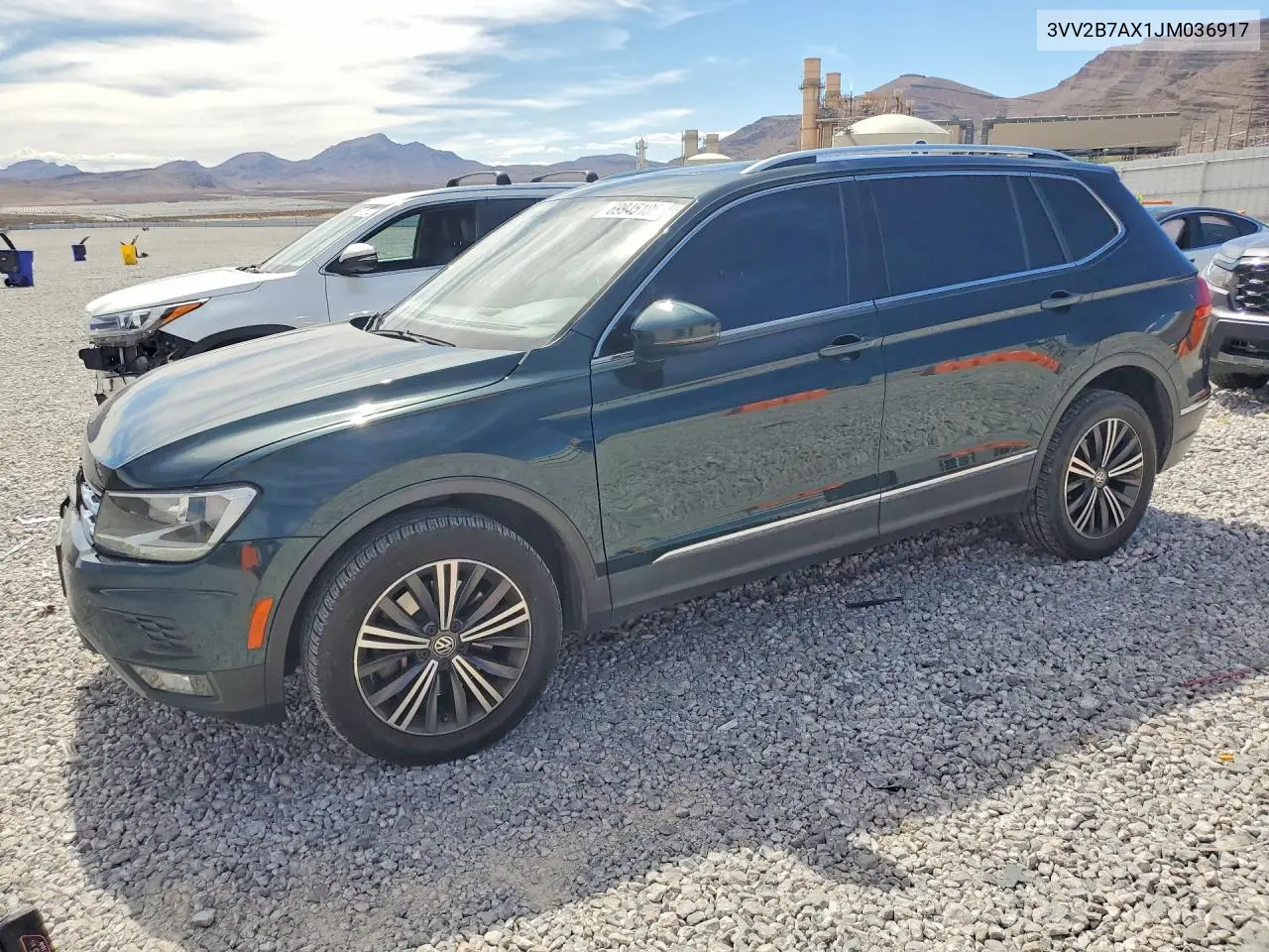VOLKSWAGEN TIGUAN 2018, VIN 3VV2B7AX1JM036917