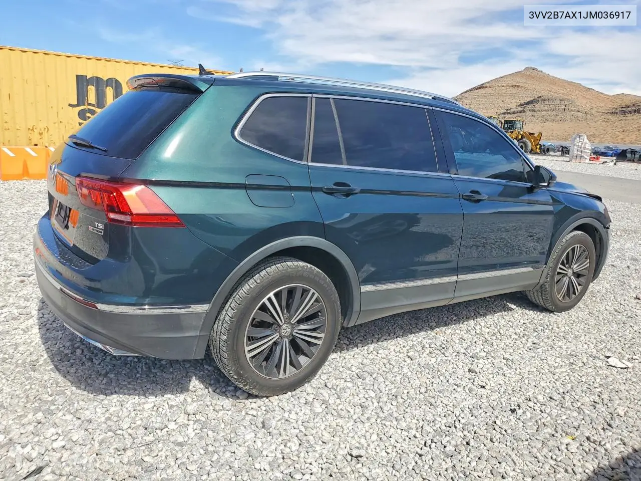 2018 VOLKSWAGEN TIGUAN VIN 3VV2B7AX1JM036917 — фото 3