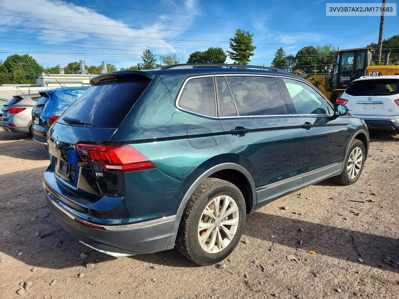2018 VOLKSWAGEN TIGUAN VIN 3VV3B7AX2JM171683 — фото 3