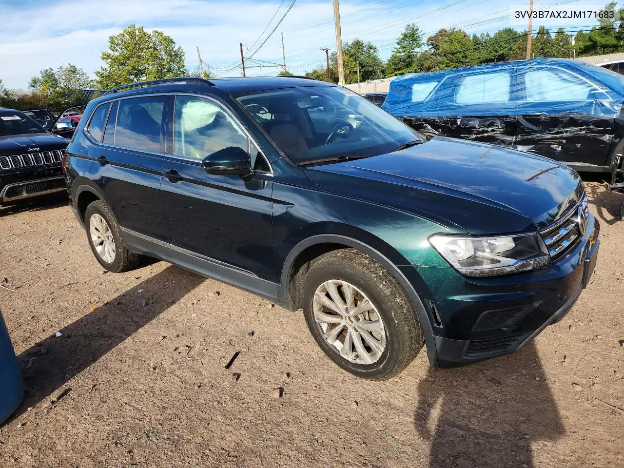 2018 VOLKSWAGEN TIGUAN VIN 3VV3B7AX2JM171683 — фото 4