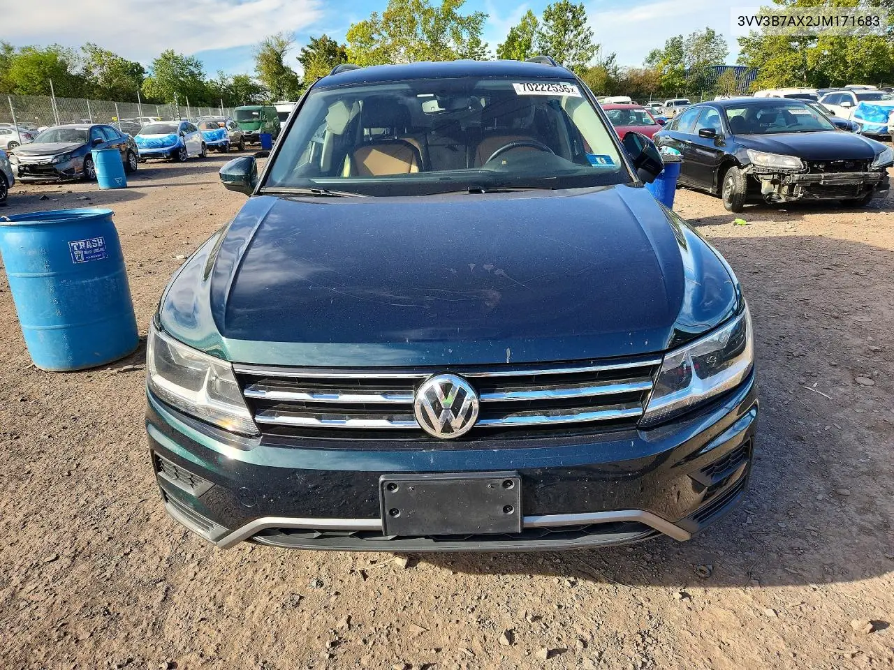 2018 VOLKSWAGEN TIGUAN VIN 3VV3B7AX2JM171683 — фото 5