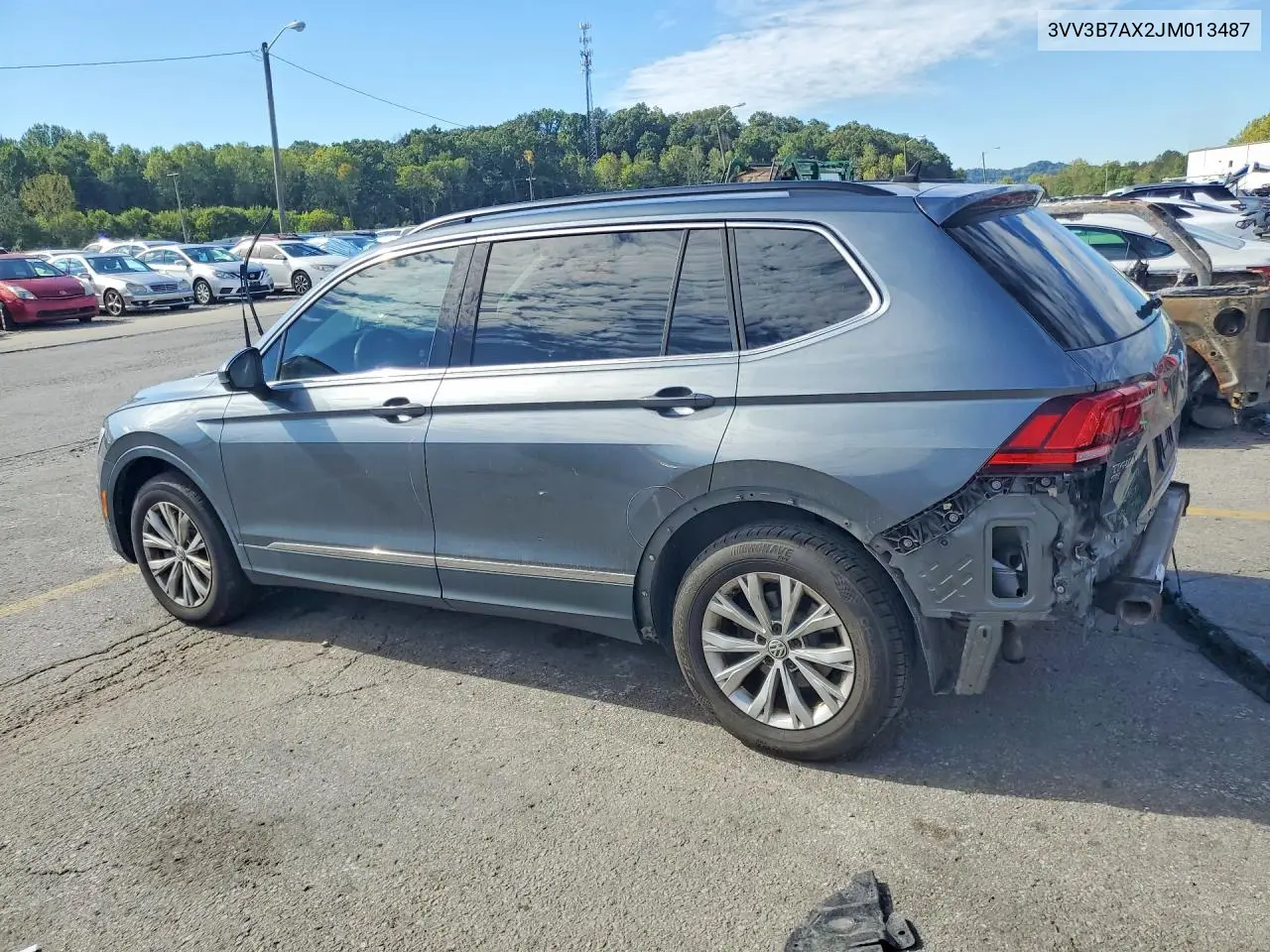 2018 VOLKSWAGEN TIGUAN VIN 3VV3B7AX2JM013487 — фото 2