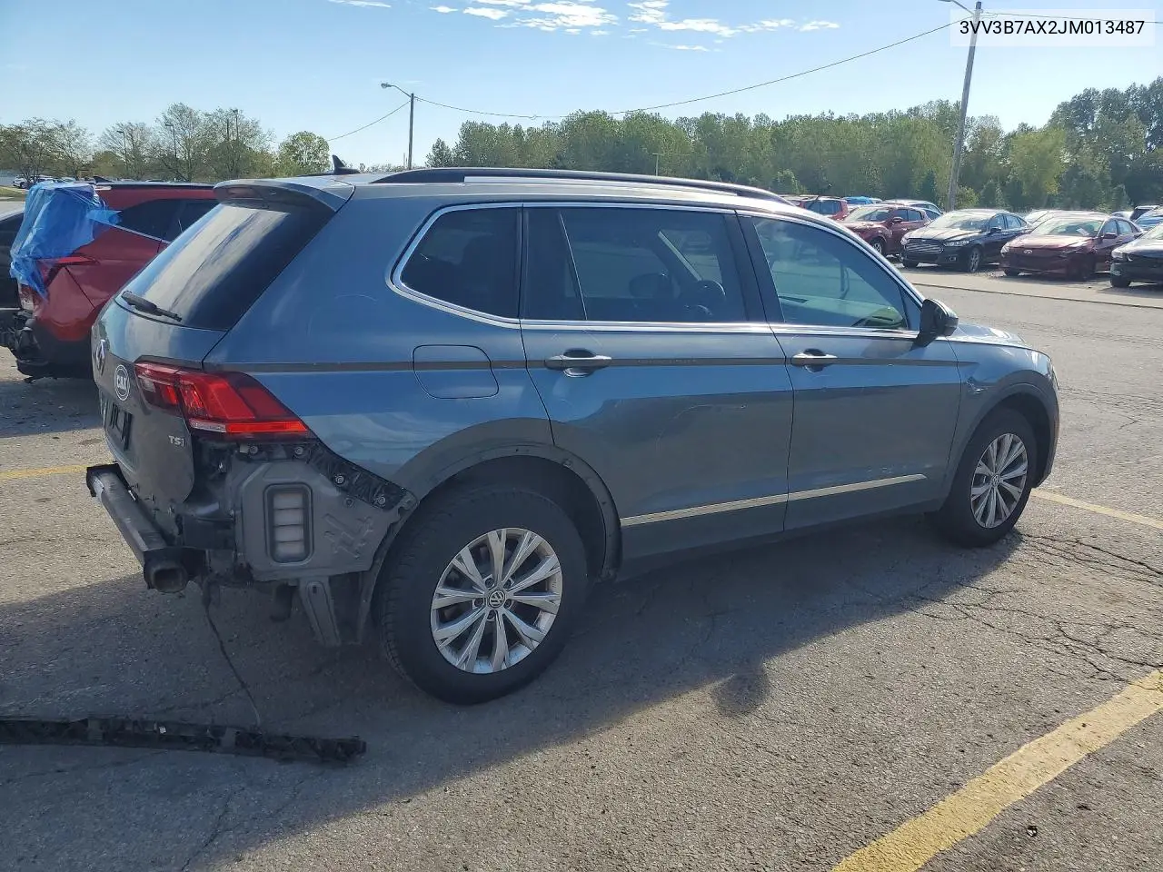 2018 VOLKSWAGEN TIGUAN VIN 3VV3B7AX2JM013487 — фото 3