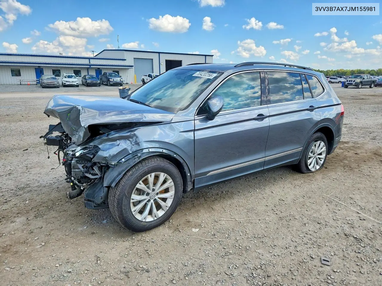 VOLKSWAGEN TIGUAN 2018, VIN 3VV3B7AX7JM155981