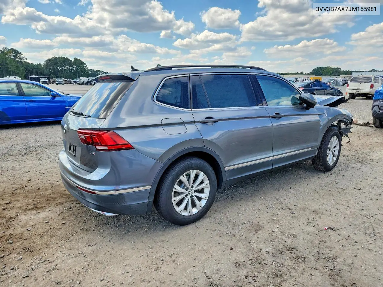 2018 VOLKSWAGEN TIGUAN VIN 3VV3B7AX7JM155981 — фото 3
