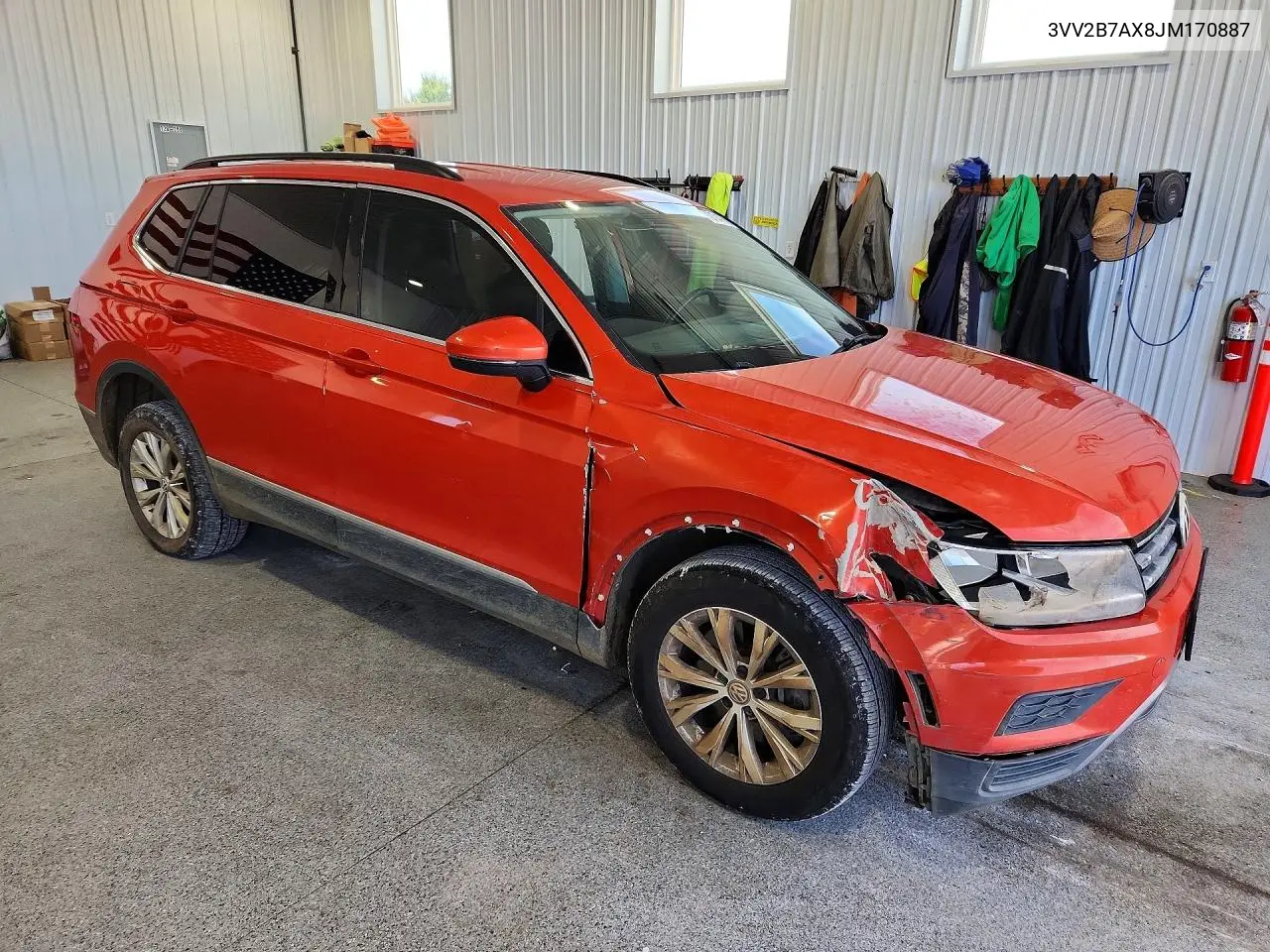 2018 VOLKSWAGEN TIGUAN VIN 3VV2B7AX8JM170887 — фото 4