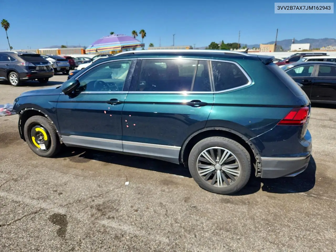 2018 VOLKSWAGEN TIGUAN VIN 3VV2B7AX7JM162943 — фото 2