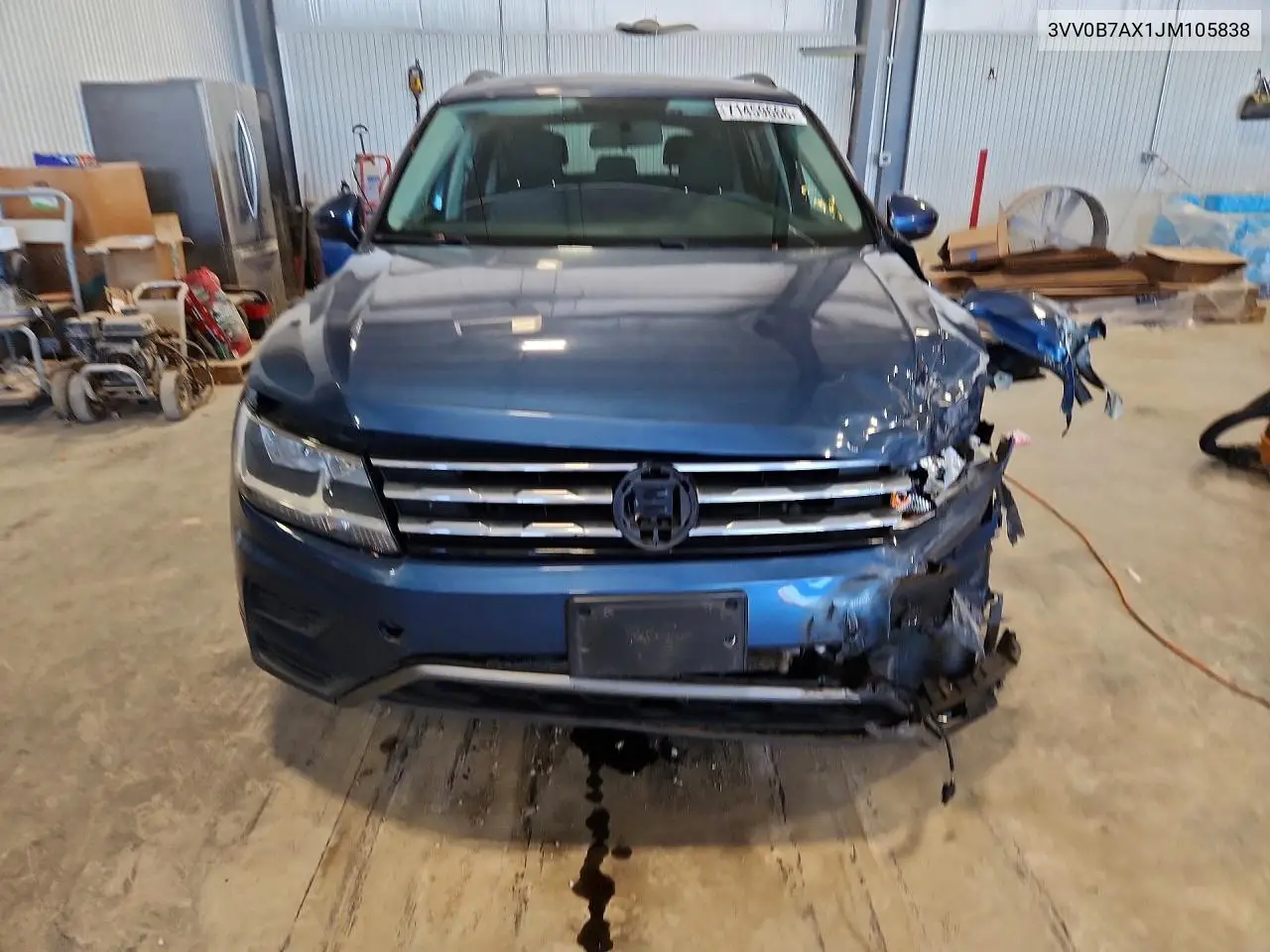 2018 VOLKSWAGEN TIGUAN VIN 3VV0B7AX1JM105838 — фото 5