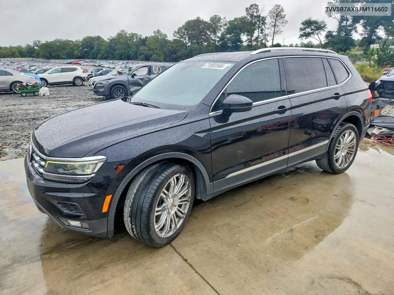 VOLKSWAGEN TIGUAN 2018, VIN 3VV5B7AX8JM116602