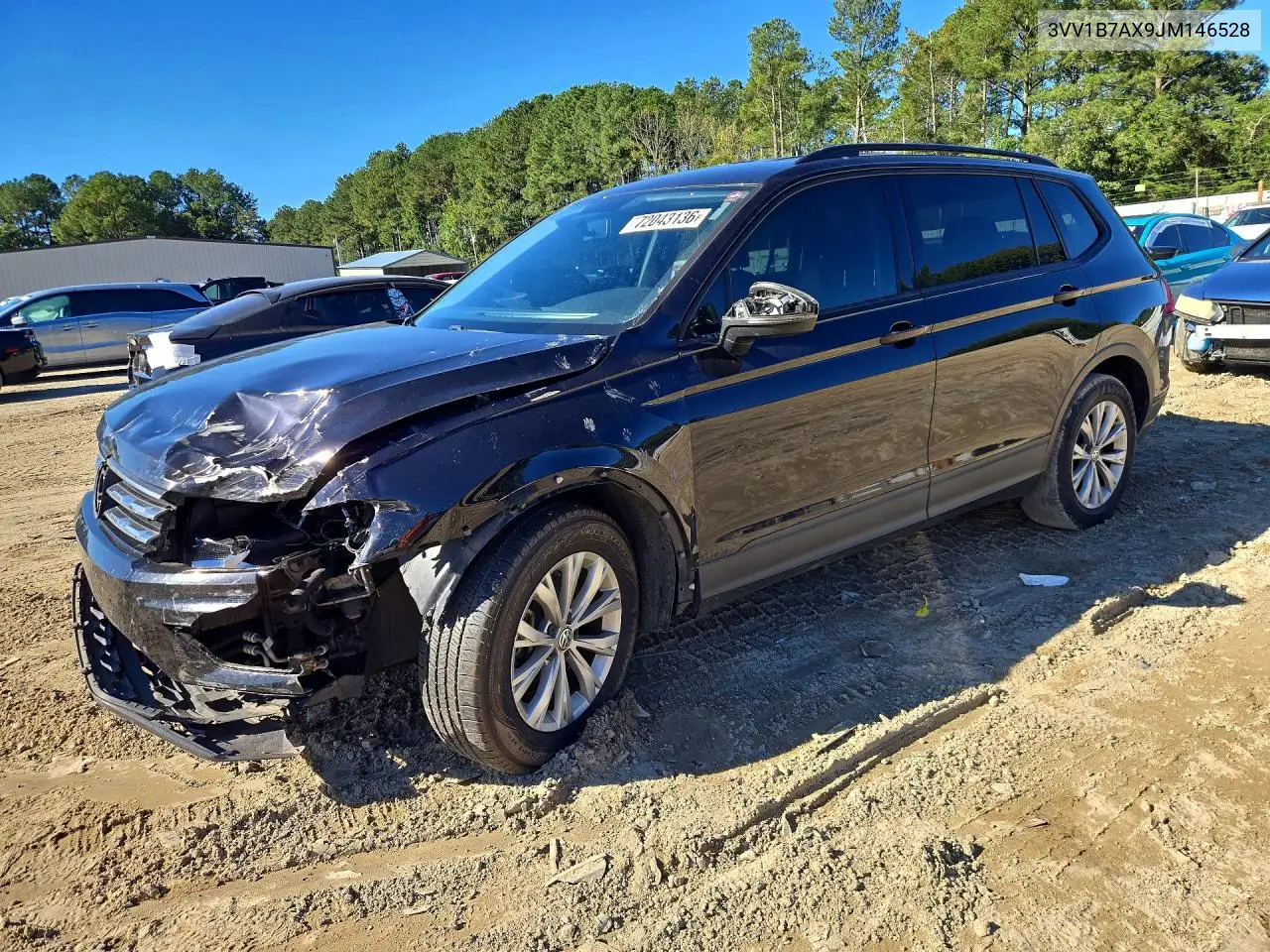 VOLKSWAGEN TIGUAN 2018, VIN 3VV1B7AX9JM146528