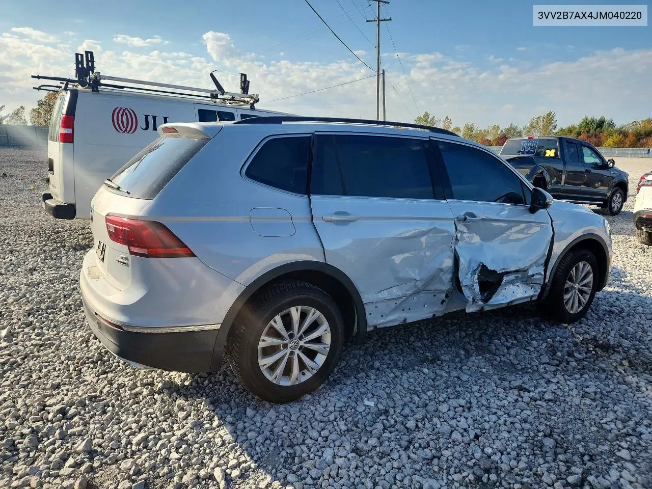 2018 VOLKSWAGEN TIGUAN VIN 3VV2B7AX4JM040220 — фото 3