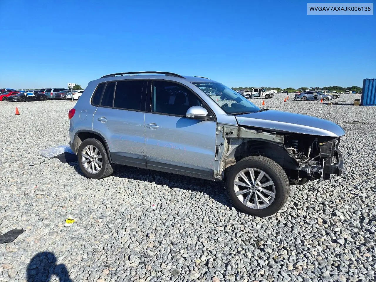 2018 VOLKSWAGEN TIGUAN VIN WVGAV7AX4JK006136 — фото 4