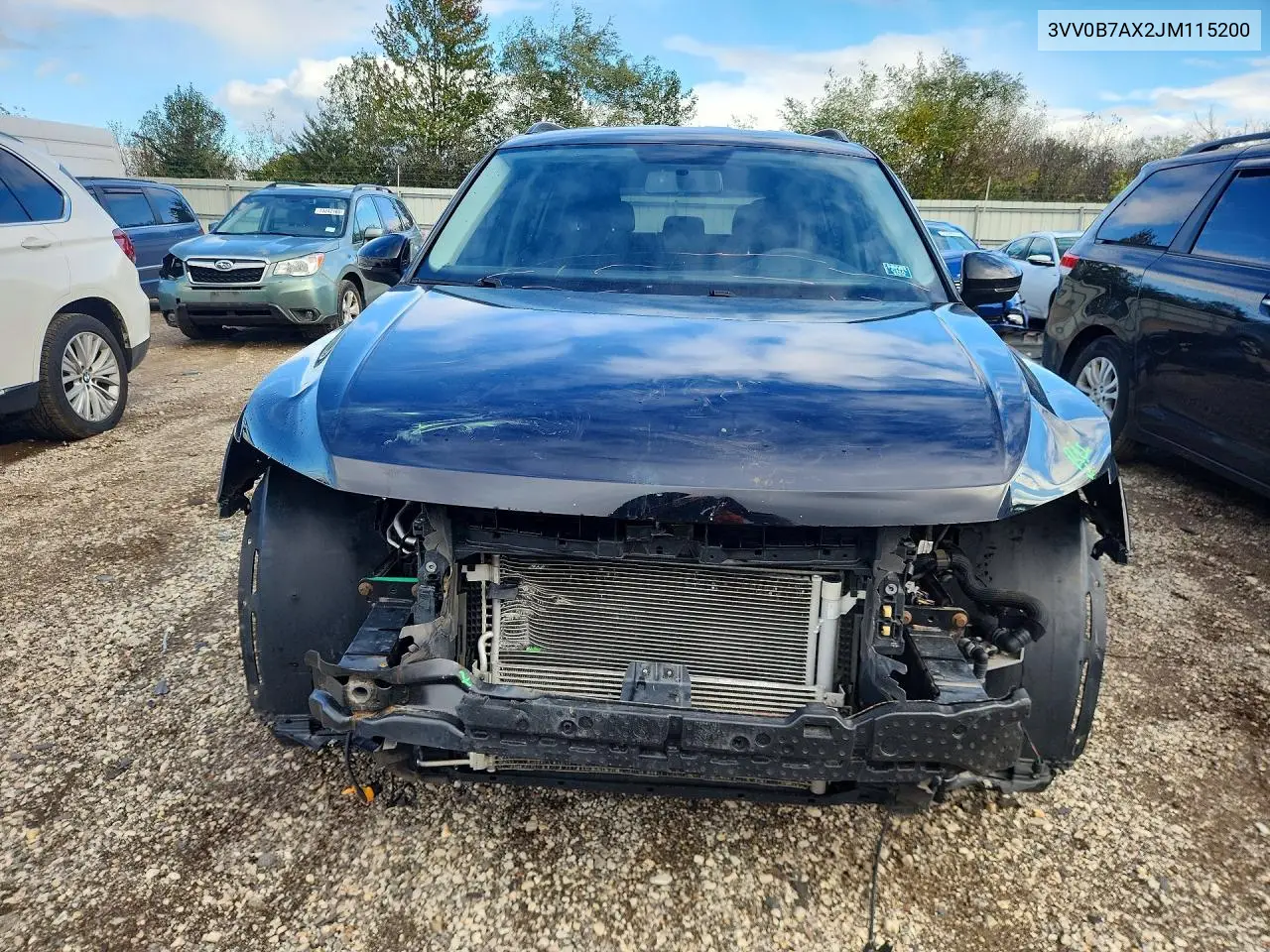 2018 VOLKSWAGEN TIGUAN VIN 3VV0B7AX2JM115200 — фото 5
