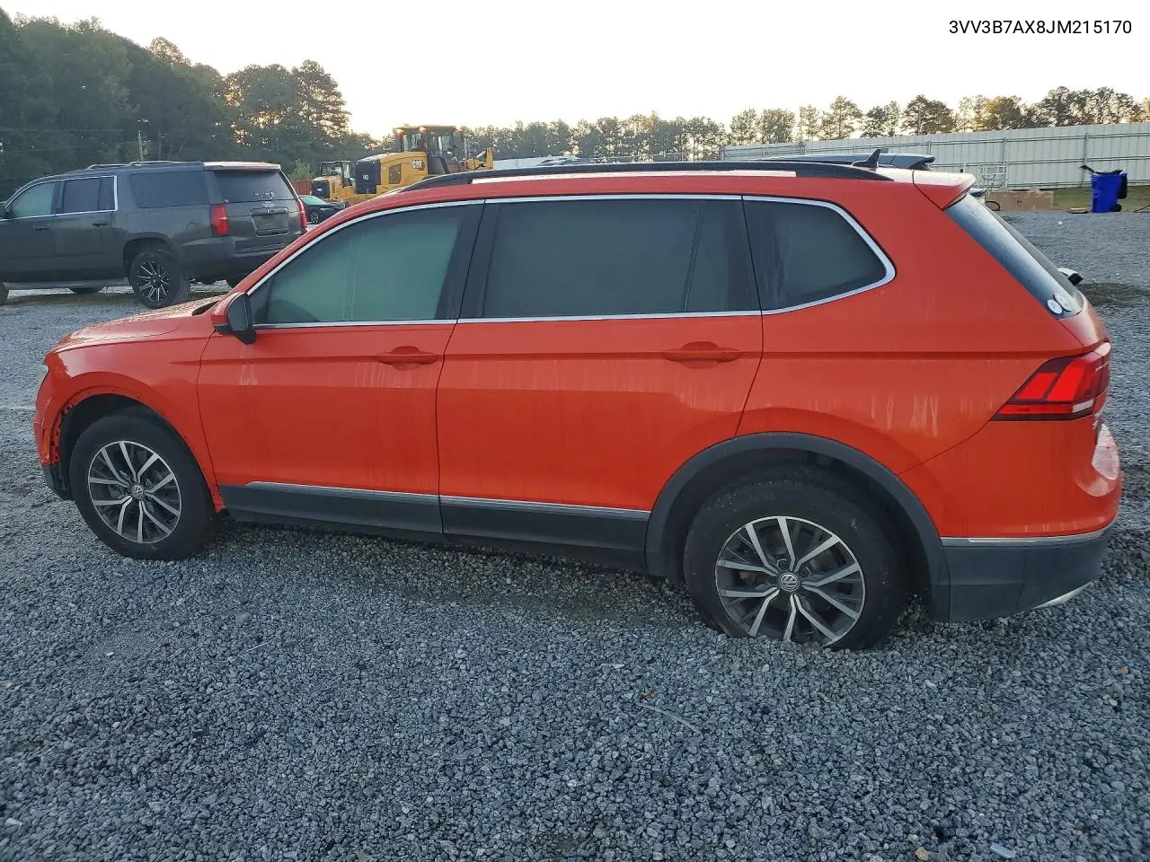 2018 VOLKSWAGEN TIGUAN VIN 3VV3B7AX8JM215170 — фото 2