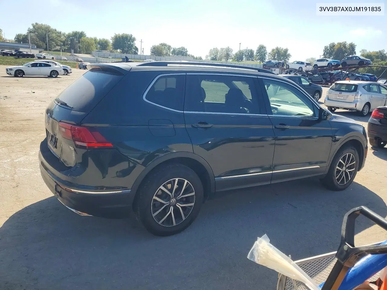 2018 VOLKSWAGEN TIGUAN VIN 3VV3B7AX0JM191835 — фото 3