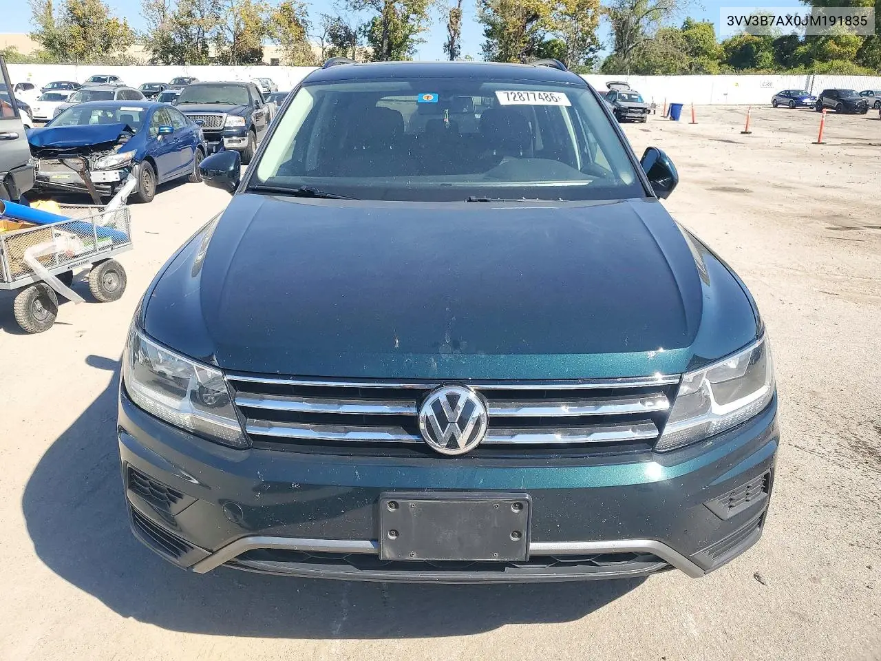 2018 VOLKSWAGEN TIGUAN VIN 3VV3B7AX0JM191835 — фото 5