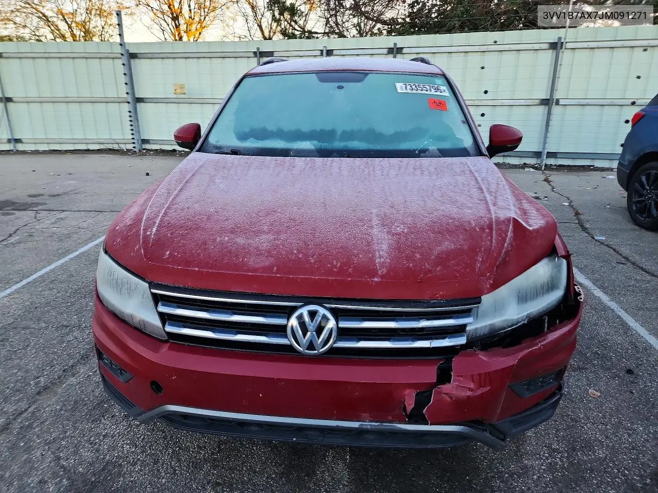 2018 VOLKSWAGEN TIGUAN VIN 3VV1B7AX7JM091271 — фото 5