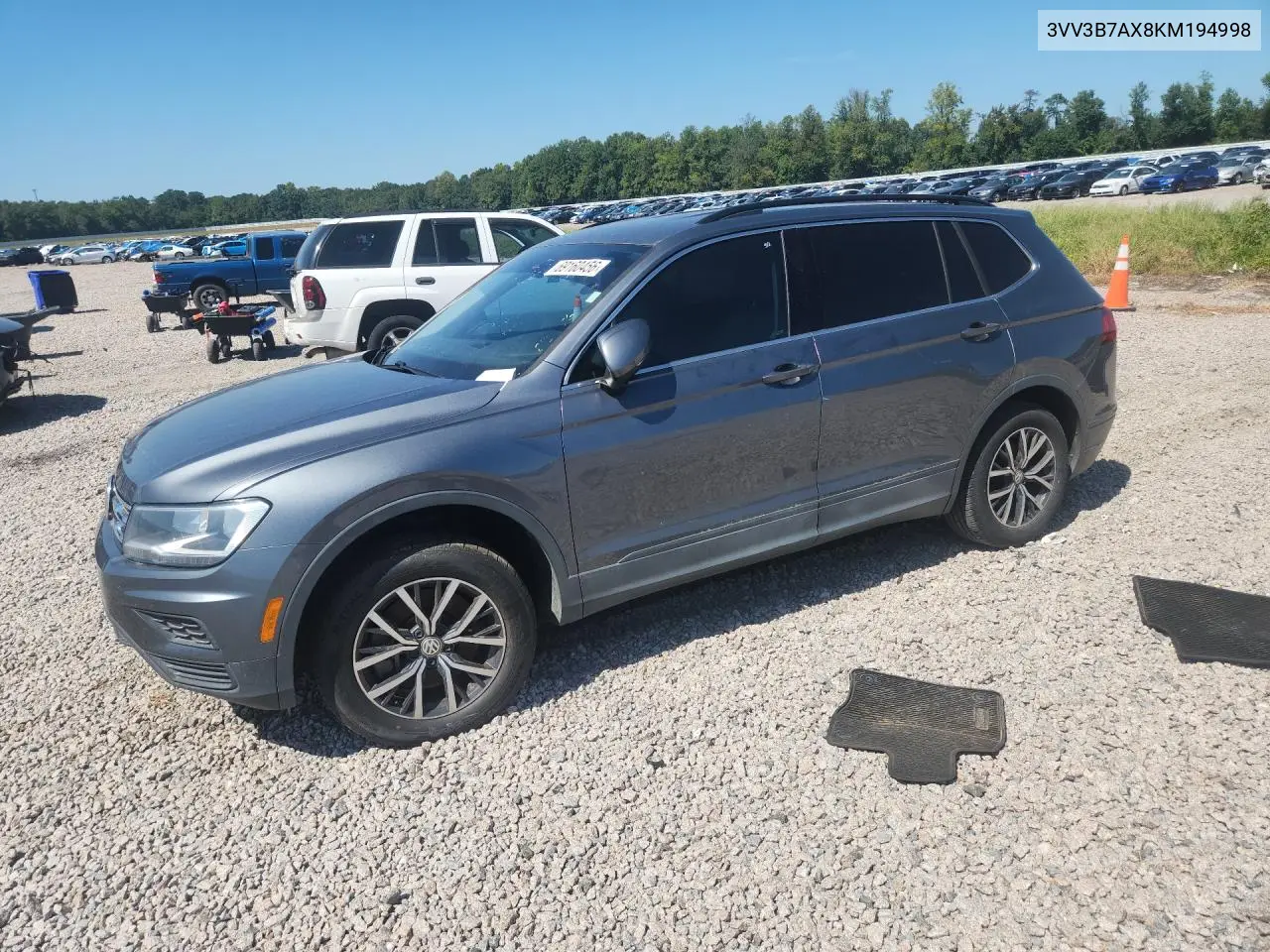 VOLKSWAGEN TIGUAN 2019, VIN 3VV3B7AX8KM194998