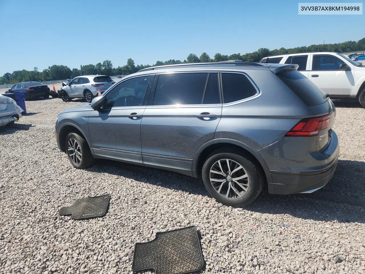 2019 VOLKSWAGEN TIGUAN VIN 3VV3B7AX8KM194998 — фото 2