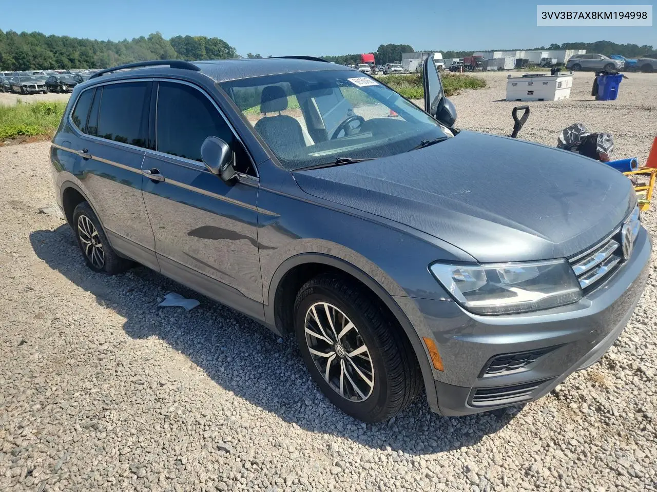 2019 VOLKSWAGEN TIGUAN VIN 3VV3B7AX8KM194998 — фото 4