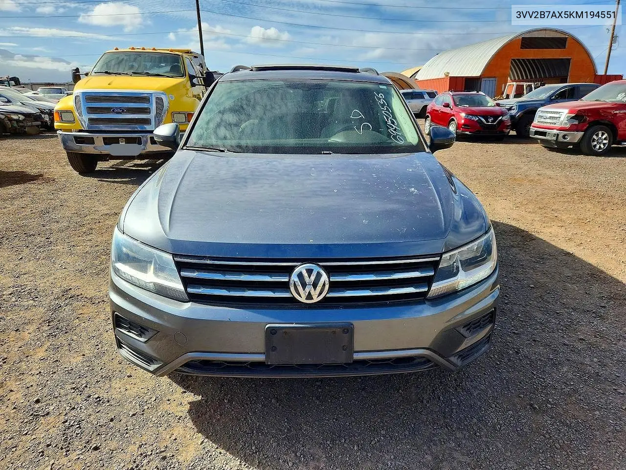 2019 VOLKSWAGEN TIGUAN VIN 3VV2B7AX5KM194551 — фото 5