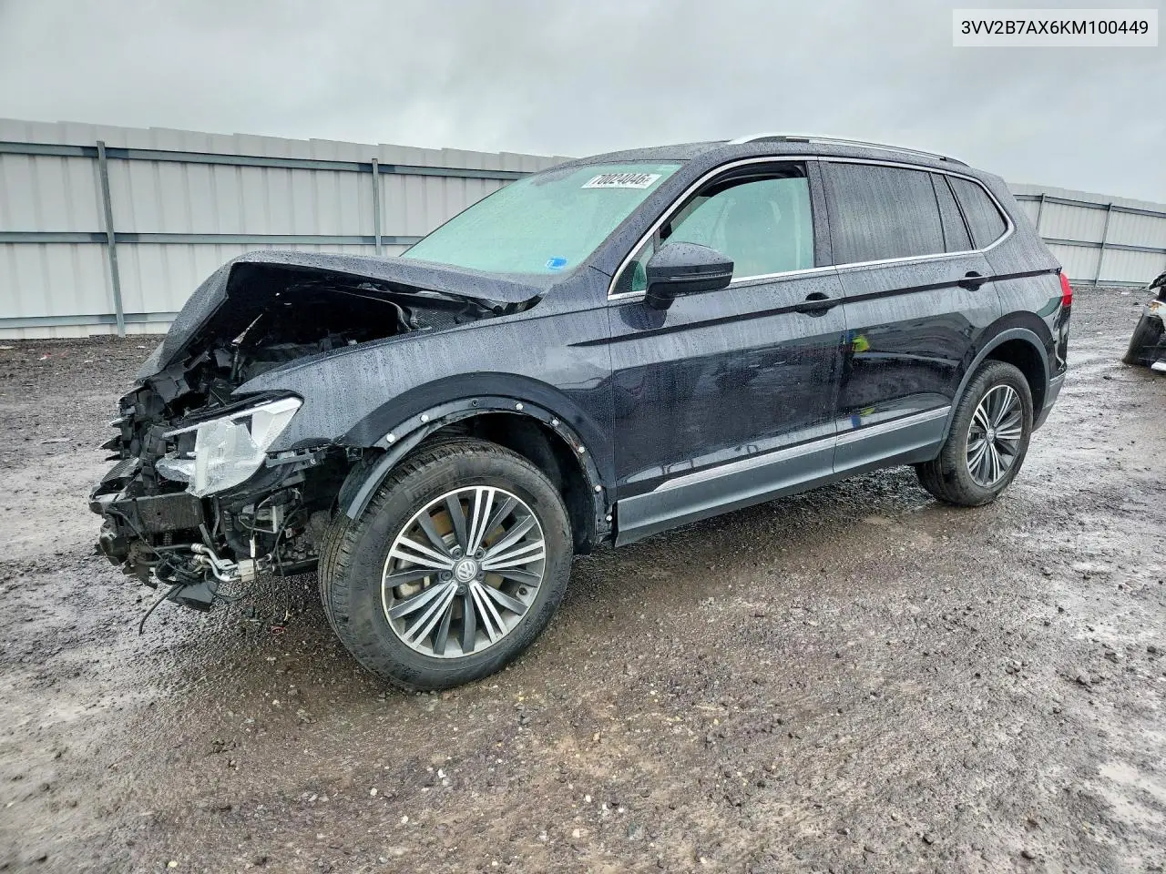 VOLKSWAGEN TIGUAN 2019, VIN 3VV2B7AX6KM100449