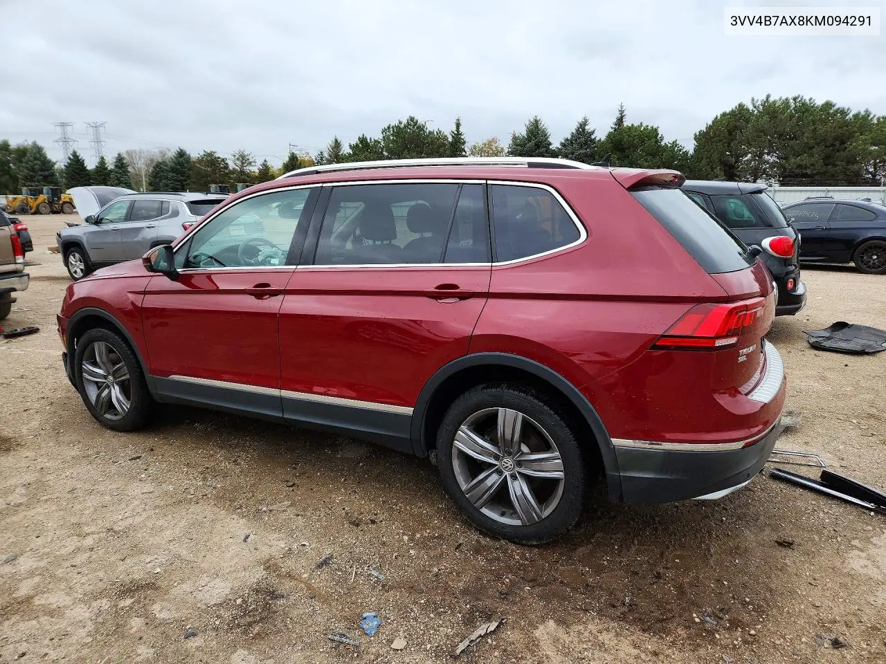 2019 VOLKSWAGEN TIGUAN VIN 3VV4B7AX8KM094291 — фото 2