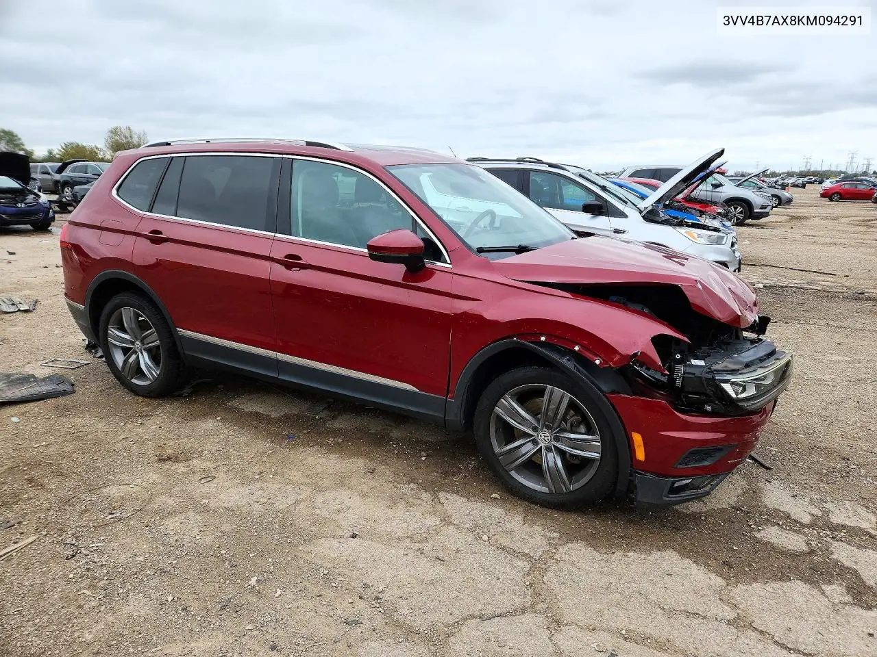 2019 VOLKSWAGEN TIGUAN VIN 3VV4B7AX8KM094291 — фото 4